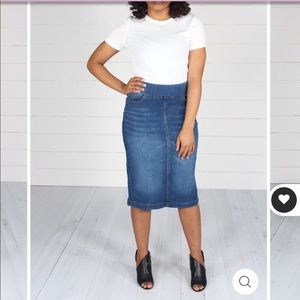 Slaydon& rose jean skirt